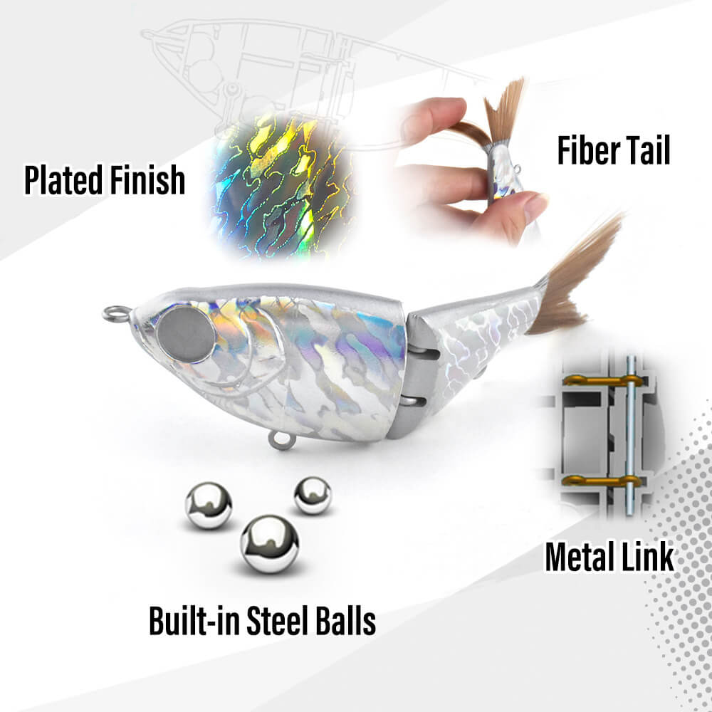 Dr.Fish 1pcs Multi Jointed Glide Swimbait