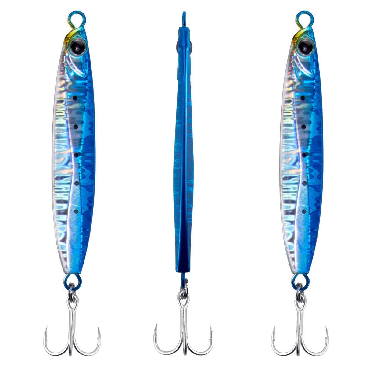 Dr.Fish 3pcs saltwater glow vertical fishing jigs