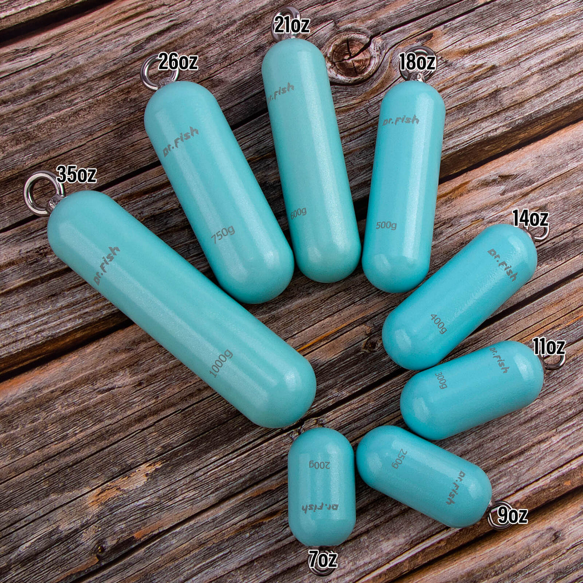 Dr.Fish Lead Free Deep Drop Weights 7oz-35oz