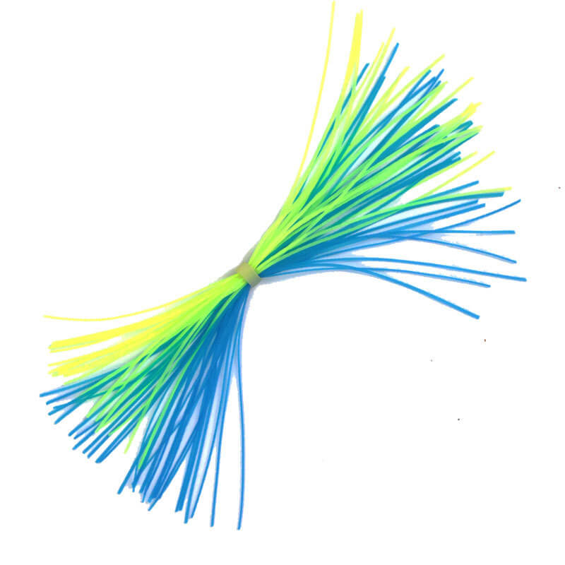 Dr.Fish 10/20pcs Silicone Skirts 40 Strands Fishing Lure Material