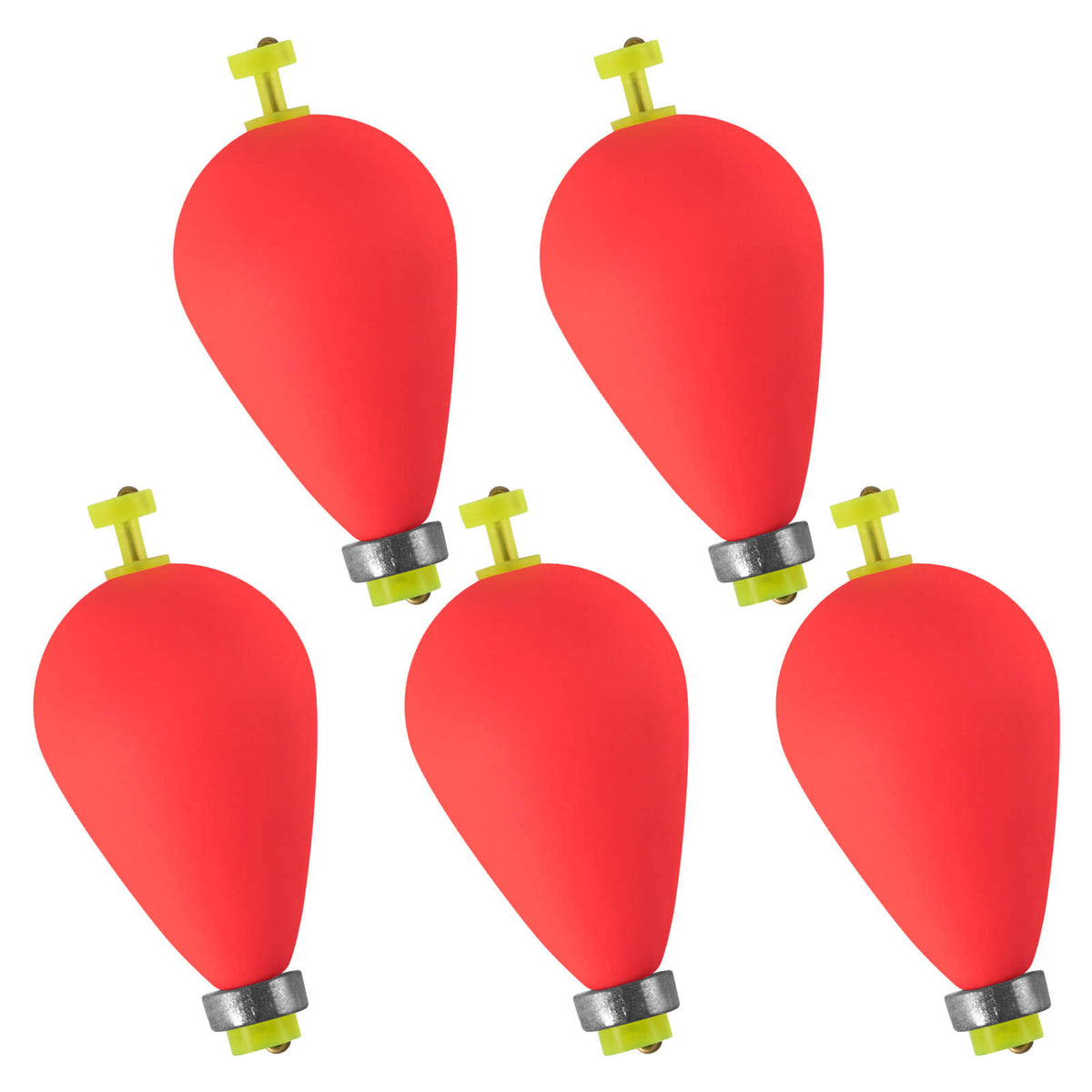 Dr.Fish 5pcs Snap-on Weighted Bobbers Floats
