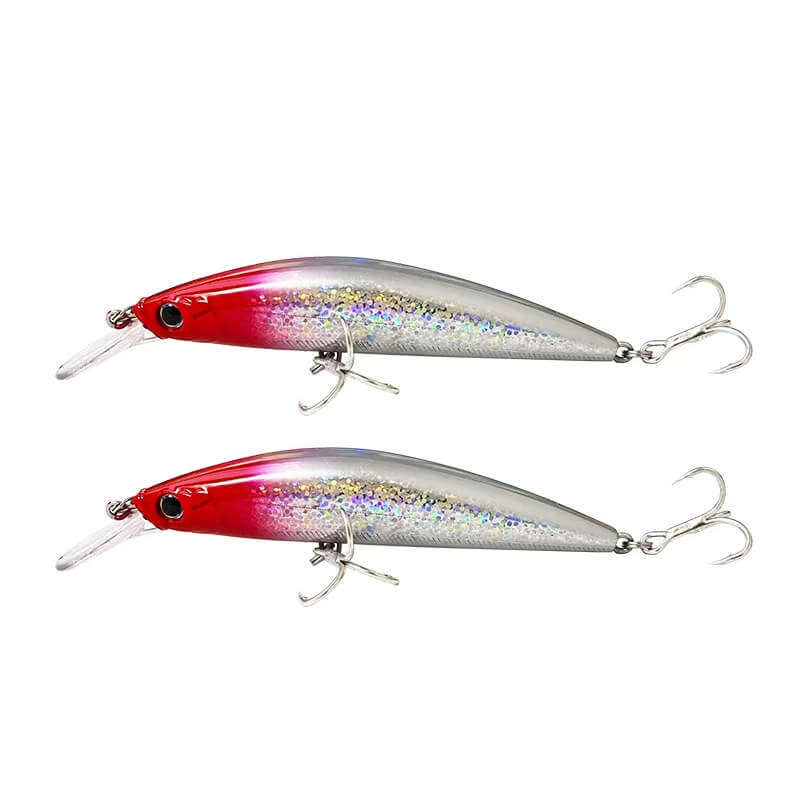 Dr.Fish 2pcs Sinking Minnow Fishing Lure 3.54''