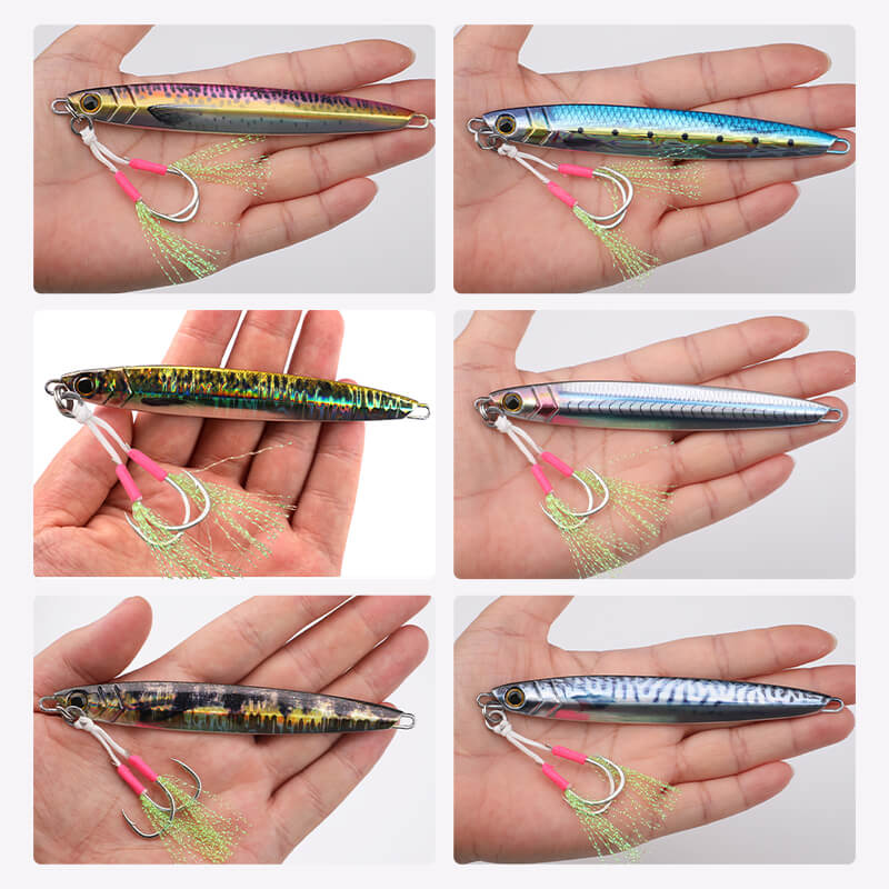 Dr.Fish Metal Jig Lure Fast Sinking 2oz-7oz