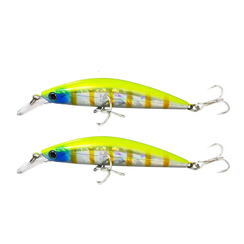 Dr.Fish 2pcs Sinking Minnow Fishing Lure 3.54''