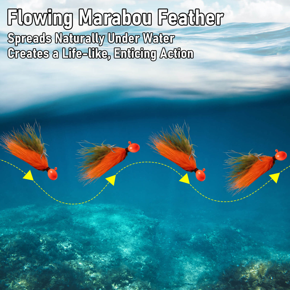 marabou feather fishing jigs  (3)