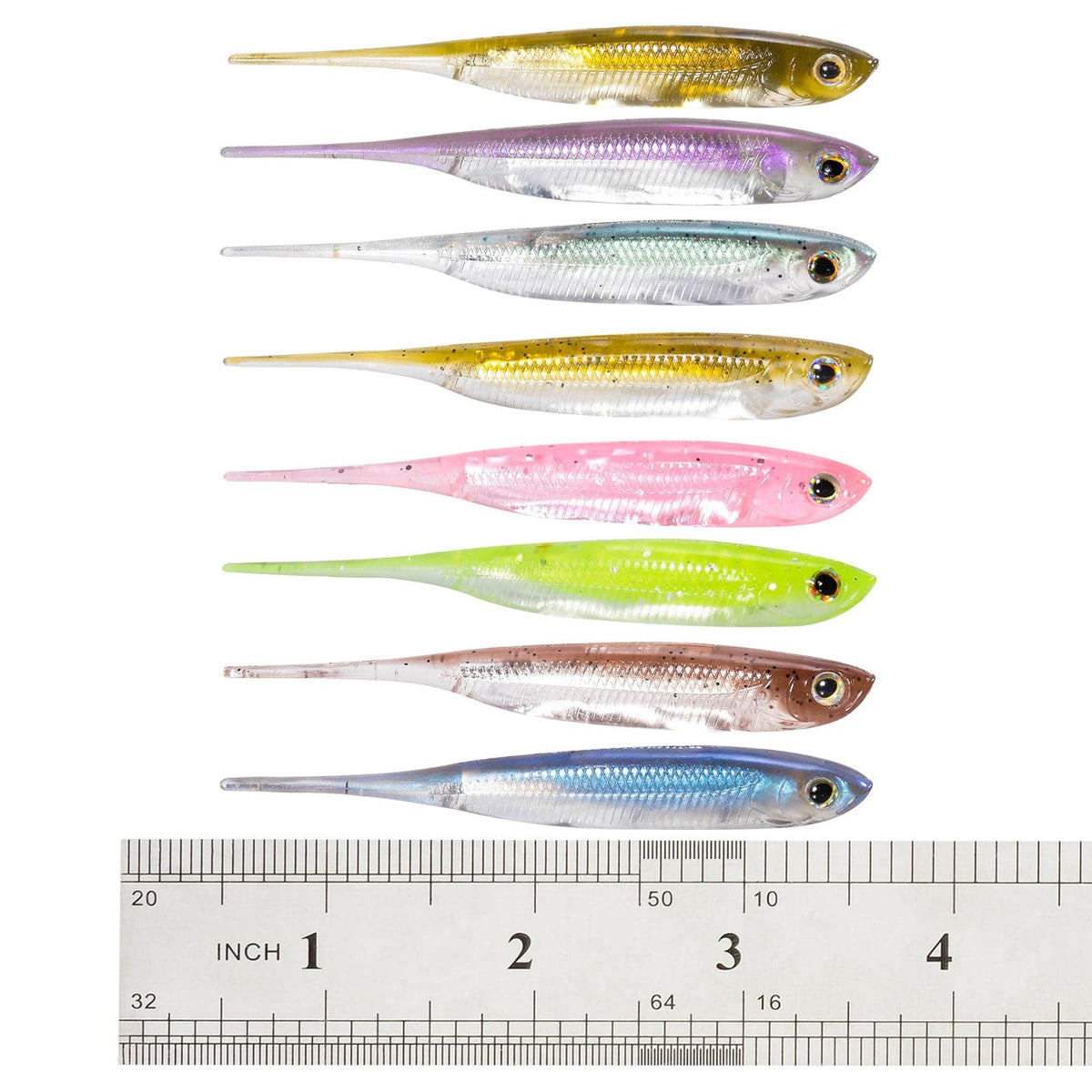 Soft Plastic Bait Needle Tail Swimbait 3.15'' Freshwater Fishing Lure – Dr. Fish Tackles