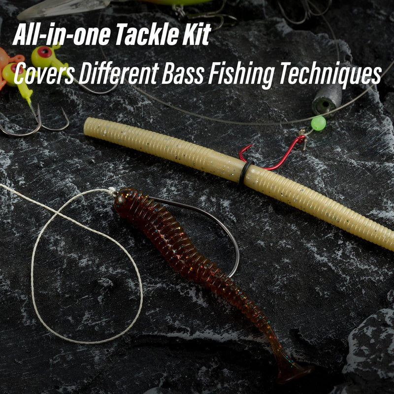 Dr.Fish 278pcs Bass Fishing Tackles Kit