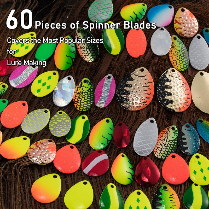 Dr.Fish 60pcs Spinner Blades Kit - Dr.Fish Tackles