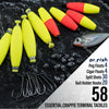 Dr.Fish 179pcs Crappie Tackles Lures Kit