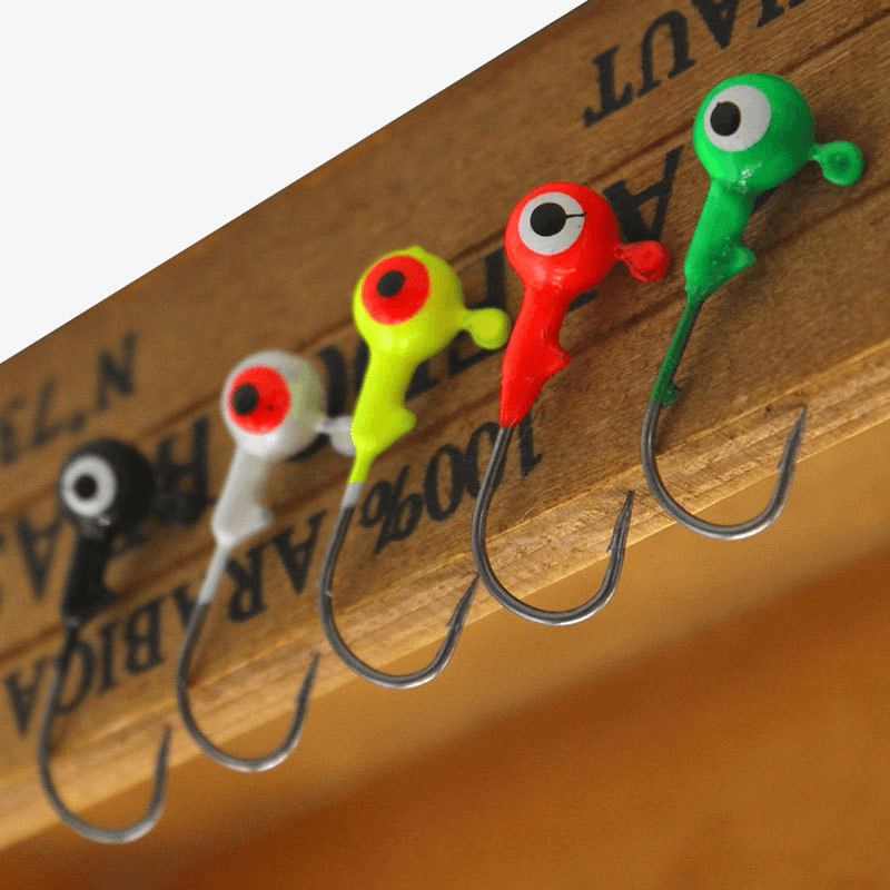 Dr.Fish 50pcs Crappie Jig Heads 1/32oz 1/16oz