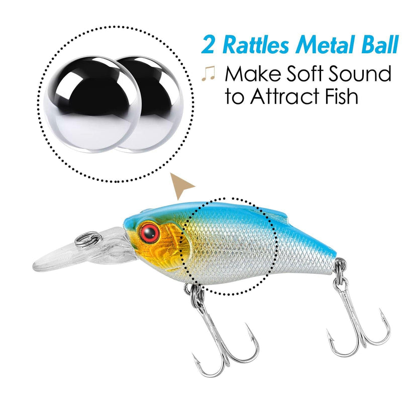 Dr.Fish 5pcs Crankbaits Lures Kit - Dr.Fish Tackles