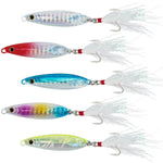 Dr.Fish 5pcs Long Casting Metal Jigs 1/2oz