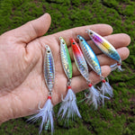 Dr.Fish 5pcs Long Casting Metal Jigs 1/2oz