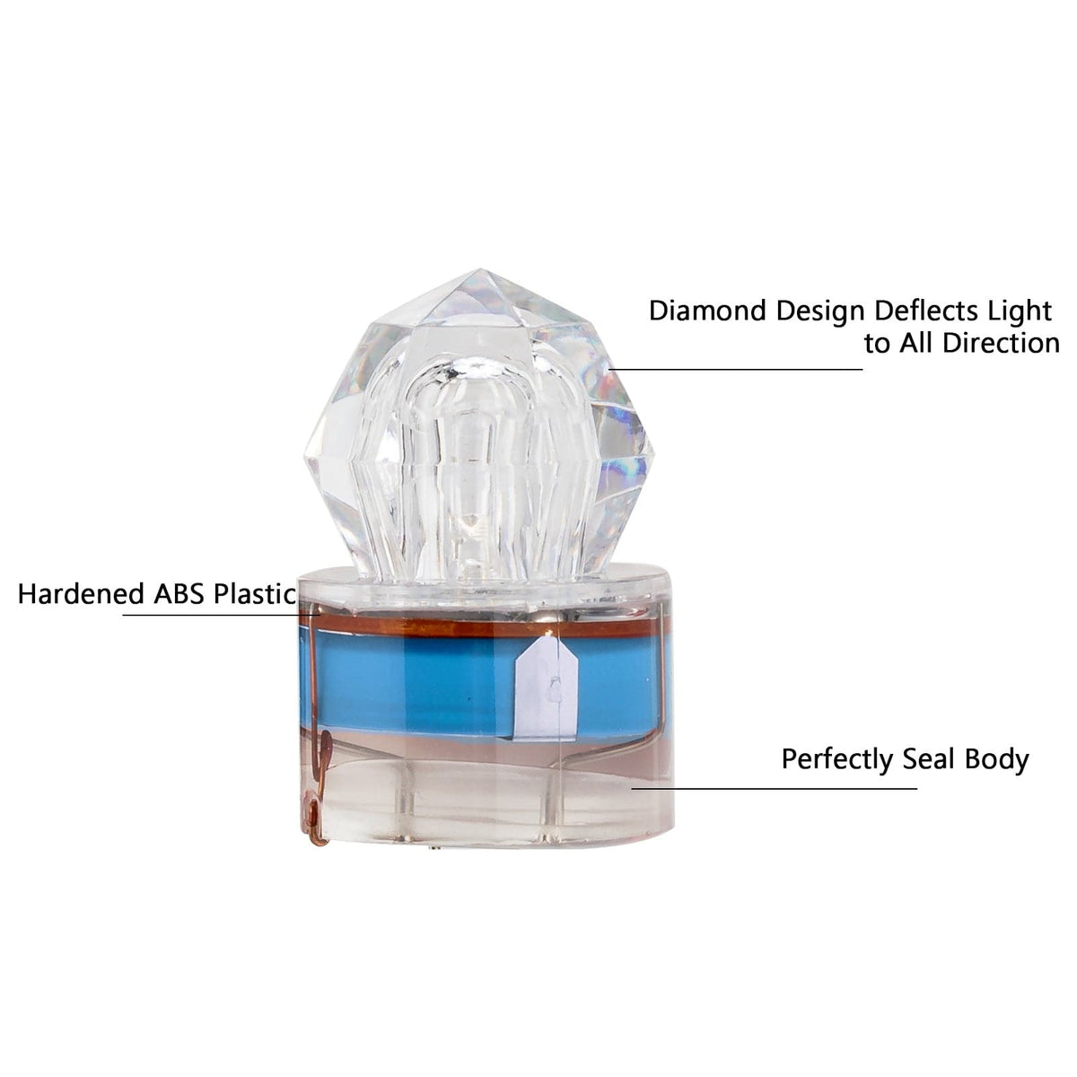 Dr.Fish 5pcs Diamond LED Fishing Lures