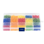Dr.Fish 750pcs Faceted Acrylic Beads Kit 4/6/8mm