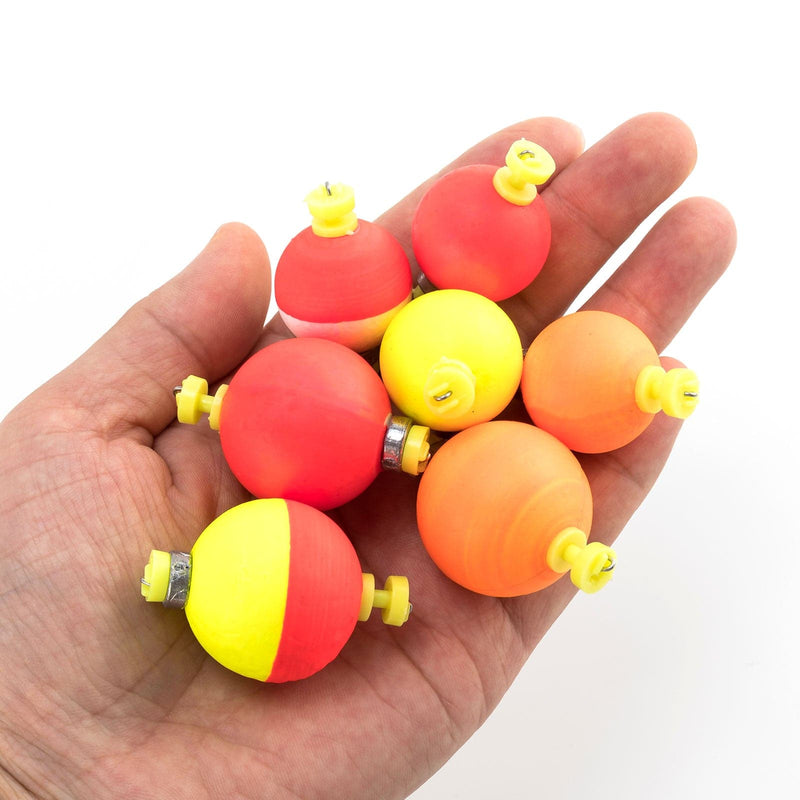 Dr.Fish 10pcs Round Weighted Snap-on Floats