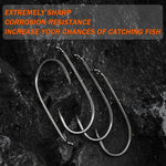 Dr.Fish 100pcs Baitholder Hooks #12 to 6/0