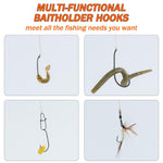 Dr.Fish 100pcs Baitholder Hooks #12 to 6/0