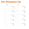 Dr.Fish 100pcs Sea Fishing Circle Hooks #4 to 5/0