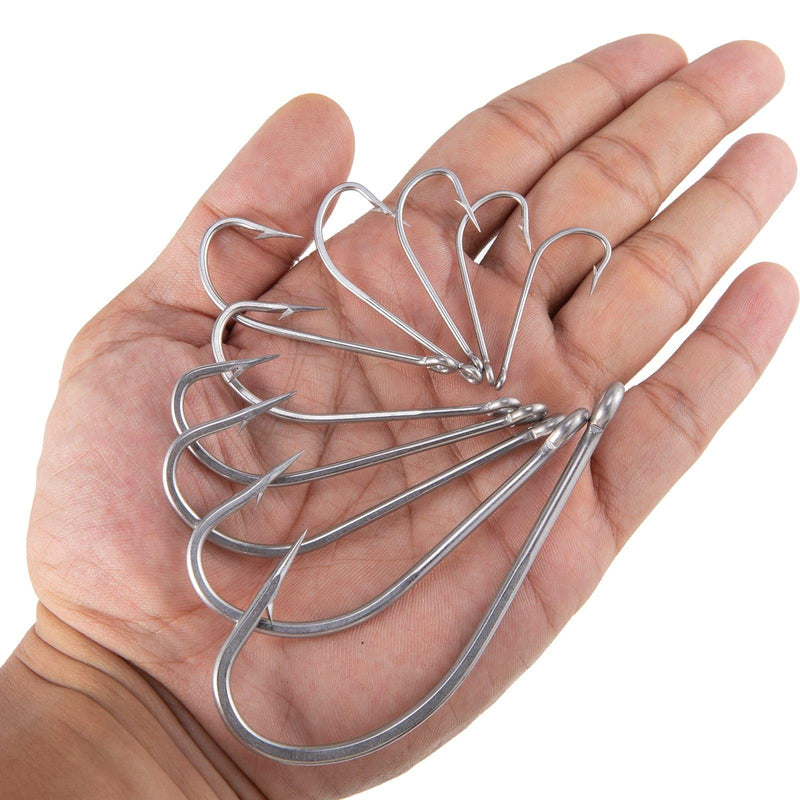Dr.Fish 20/50pcs O'shaughnessy Hooks 1/0 to 10/0