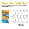 Dr.Fish 10pcs Ned Rig Jig Heads 3/32oz-3/16oz