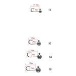 Dr.Fish 25pcs Fly Tying Jig Heads