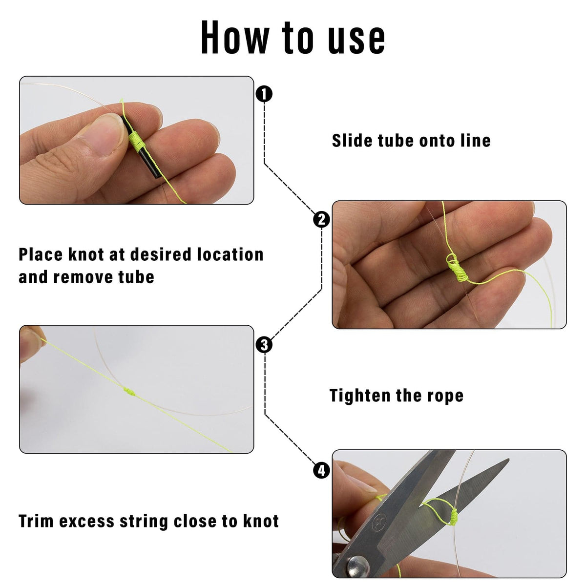 Fishing Knots Bobber Stops Secure Your Bobber 100pcs 3 Colors for Sale –  Dr.Fish Tackles