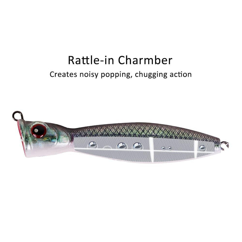 Dr.Fish Plastic Popper Lure 3.94'' 0.6oz