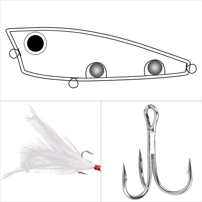 Dr.Fish Surface Popper Lure 2.5'' 0.3oz