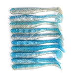 Dr.Fish 10pcs Paddle Tail Soft Baits 3''