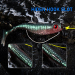 Dr.Fish 8pcs Gillter Foil Soft Baits 2.56''
