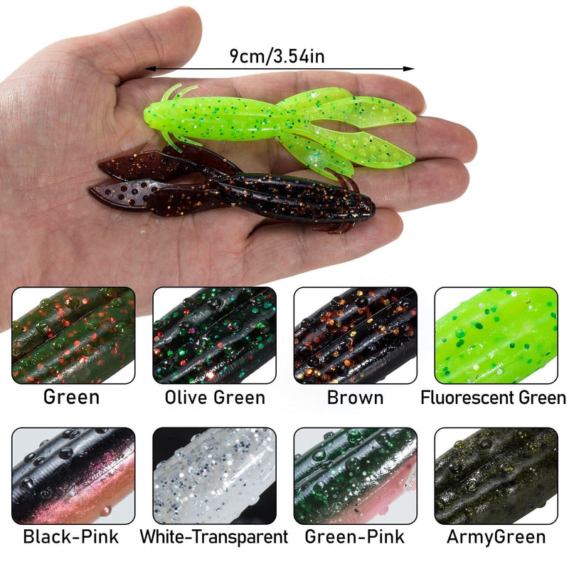 Dr.Fish Sinking Soft Crawfish Flapper 3.54''