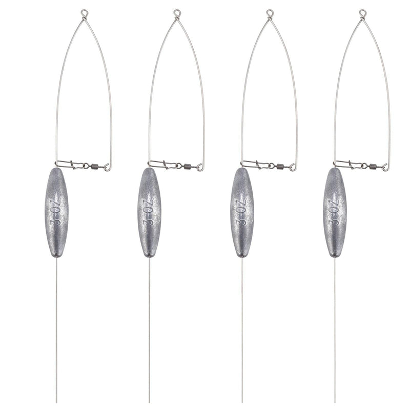 Dr.Fish 4pcs Bottom Bouncers for Walleye Rig