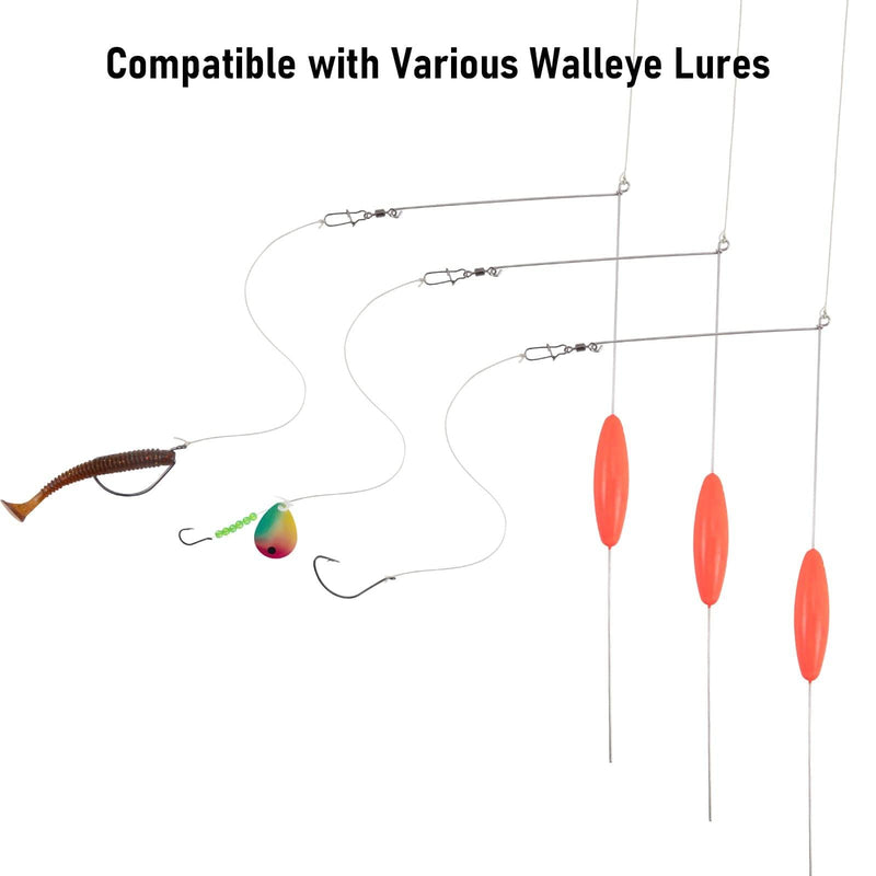 Dr.Fish 4pcs Bottom Bouncers for Walleye Rig