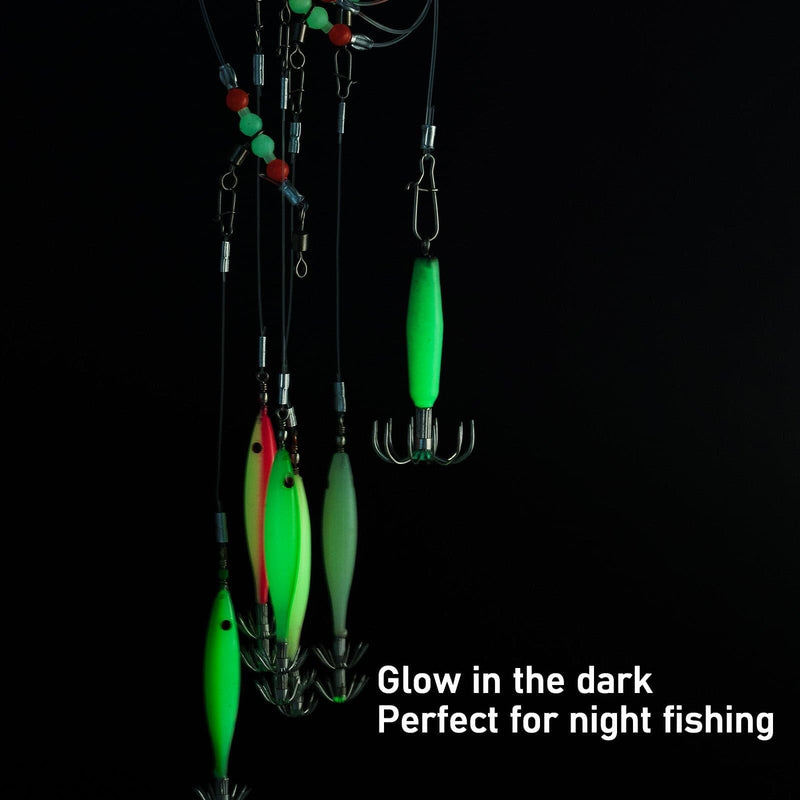 Dr.Fish Pre-Rigged Luminous Squid Jig