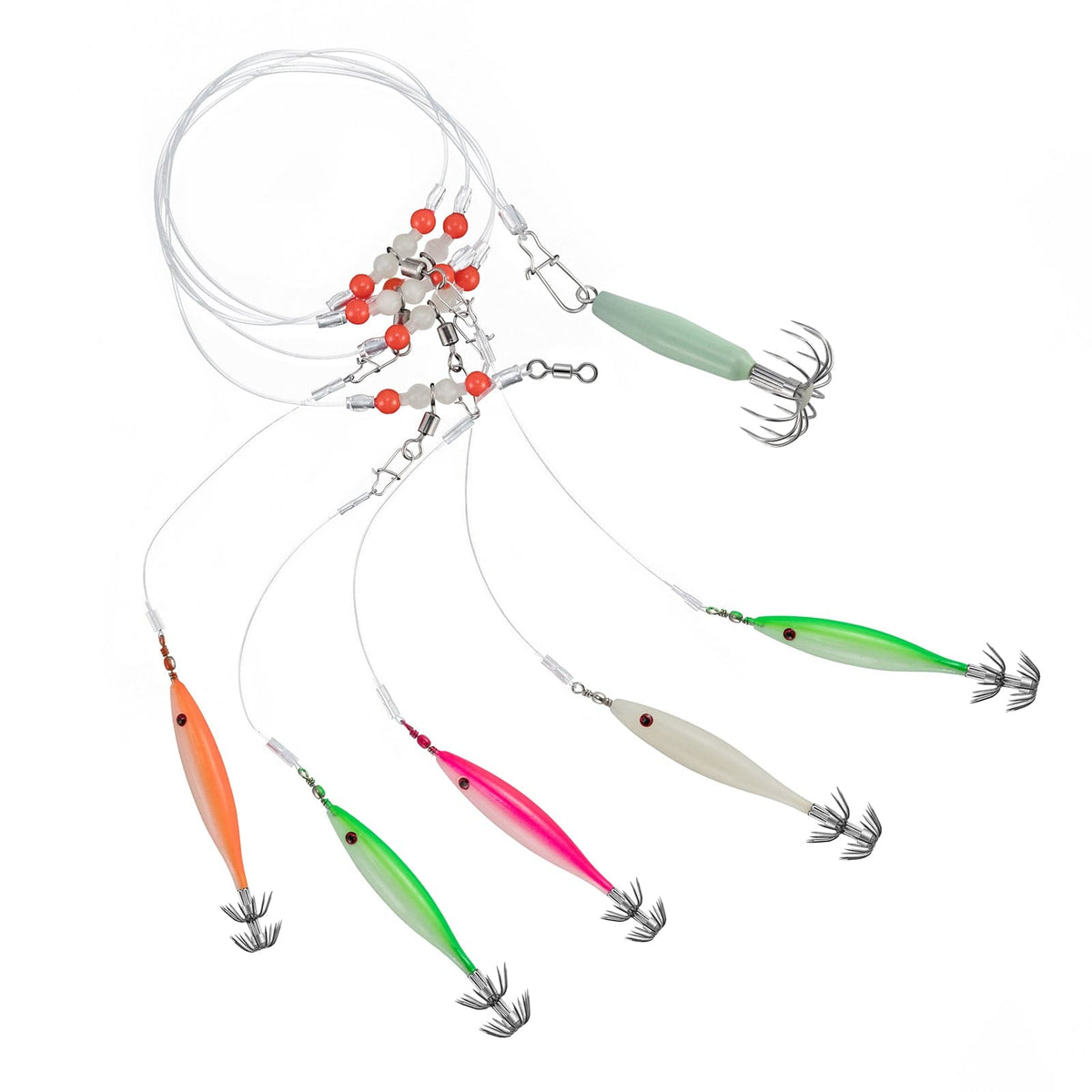 Pre-Rigged Luminous Squid Jig for Night Fishing Saltwater - Dr.Fish –  Dr.Fish Tackles