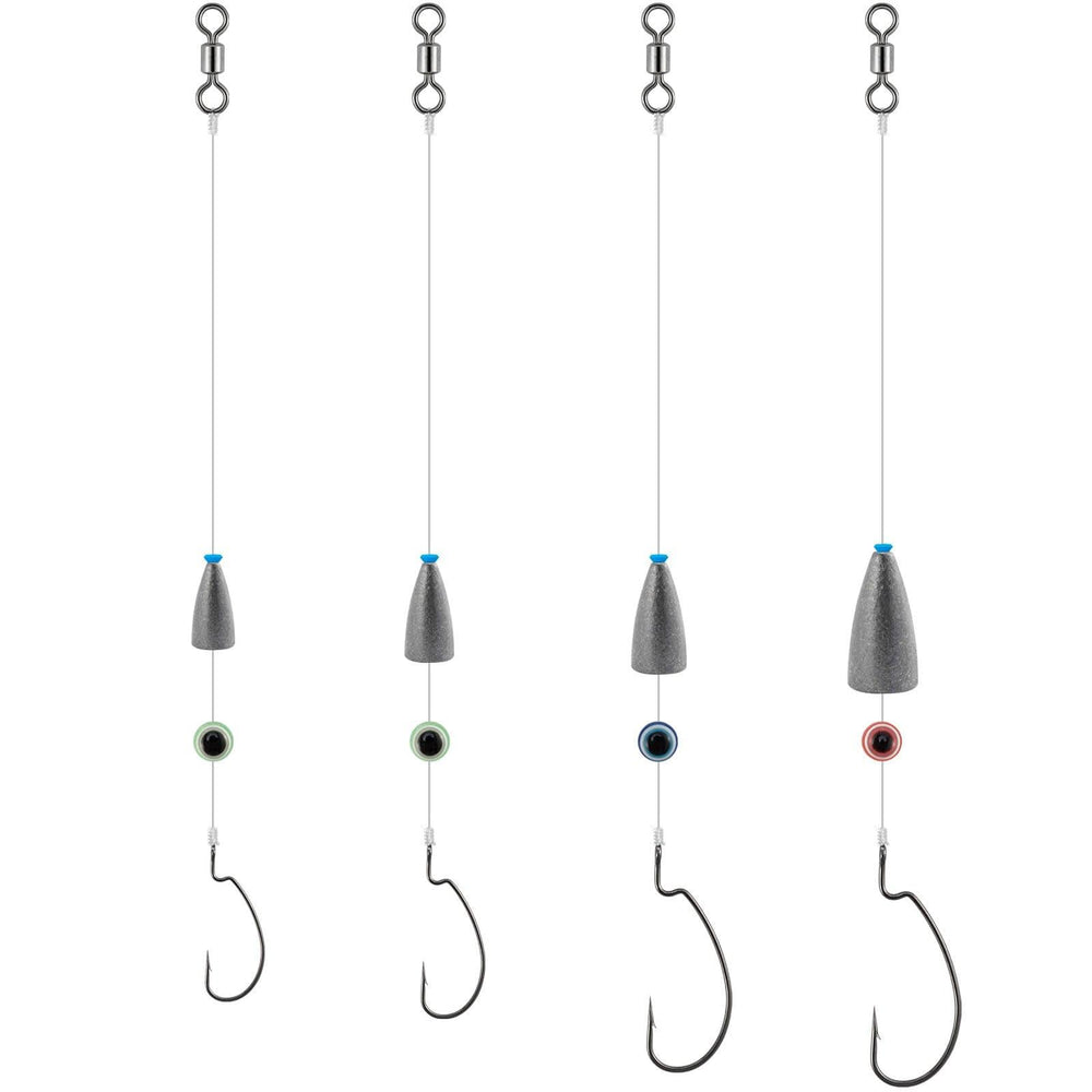 Texas Rig Items Fishing Rig Pre-Tied Texas Rigs 1/8-3/8oz - Save your time - Dr.Fish ...