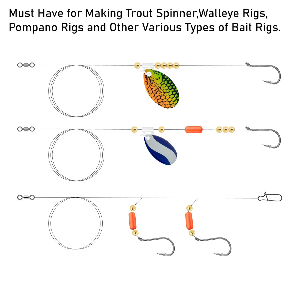 Fishing Rig - Walleye Rig Making Kit DIY 240pcs Free Shipping – Dr.Fish  Tackles