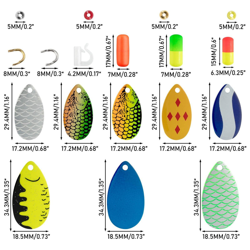 Dr.Fish 240pcs Walleye Rig Making Kit