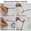 Dr.Fish 33pcs Rod Guide Repair Kit