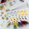 Dr.Fish 98pcs Spinner Making Kit