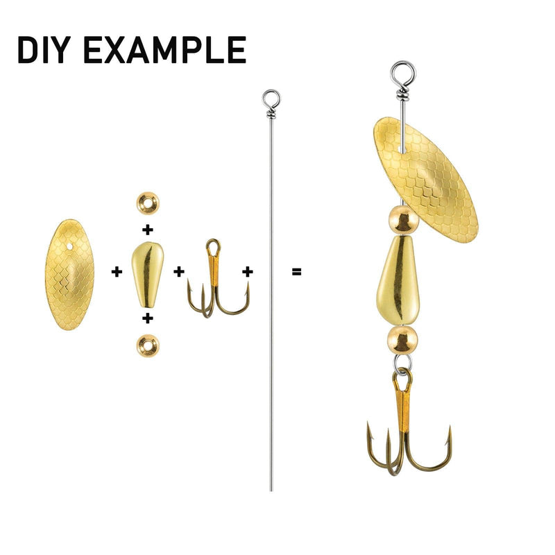 Dr.Fish 120pcs Spinner Making Kit