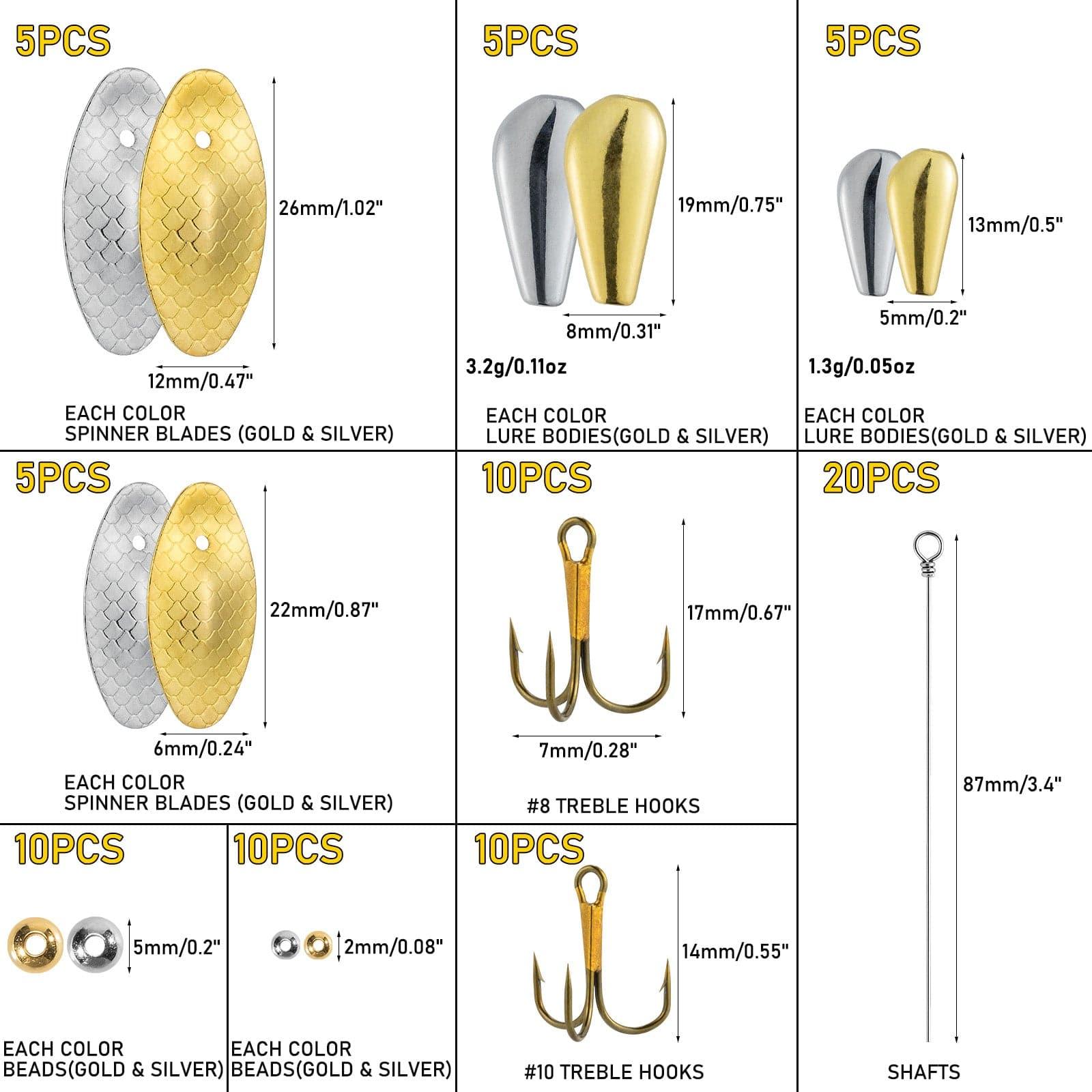 Fishing Spinner Bait Making Kit Spinner Making Supplies Dr.Fish Dr