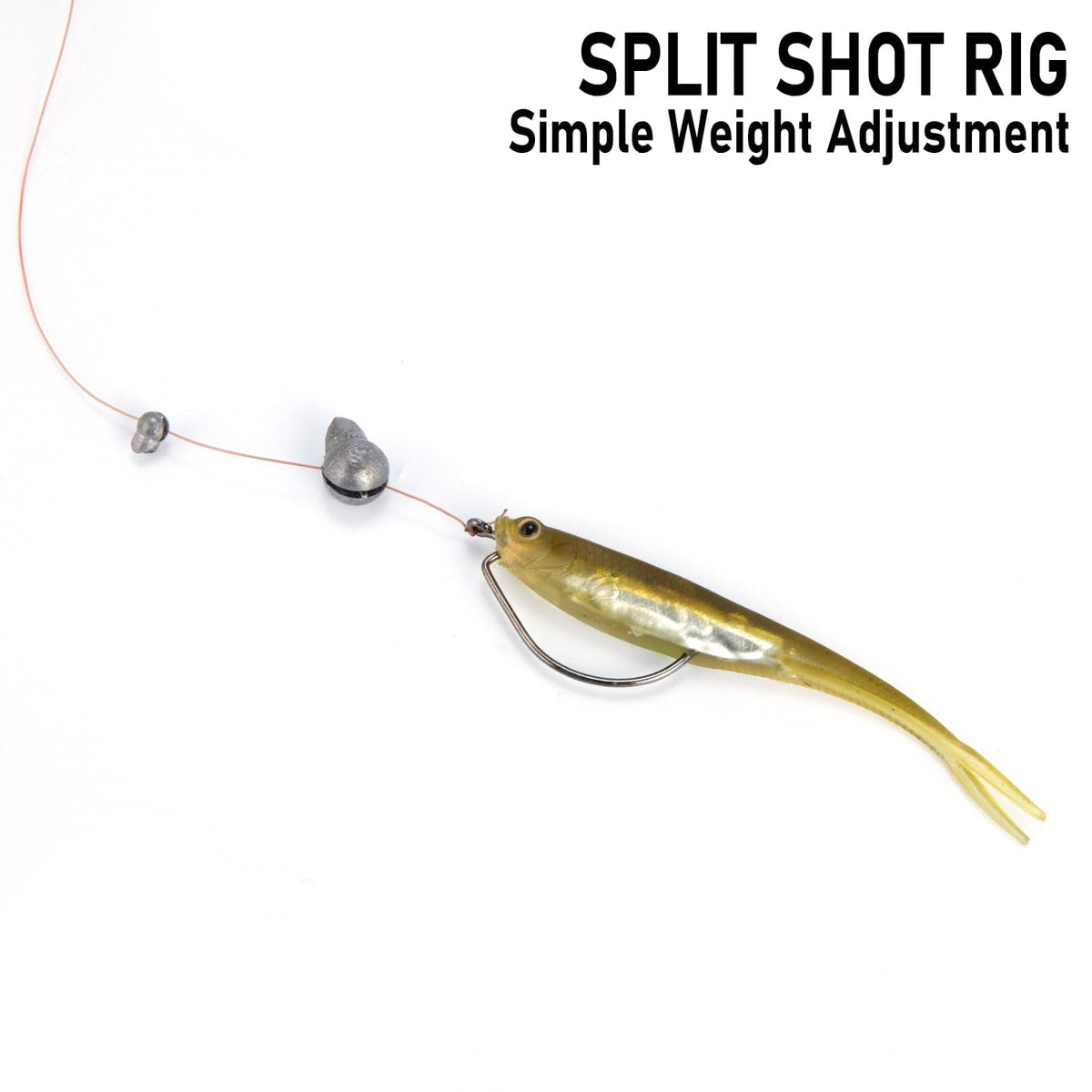 Split Shot Weights Sinkers 3/250-3/20oz Premium Lead - Dr.Fish