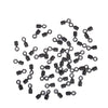 Dr.Fish 100pcs Half Rolling Swivels 70lb