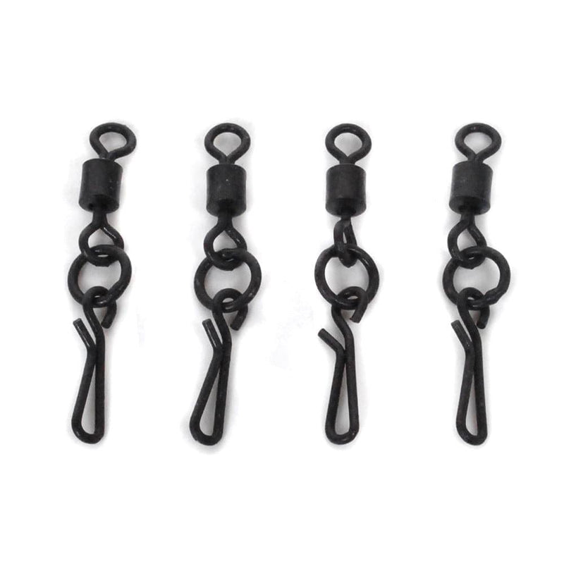 Dr.Fish 50pcs Rolling Barrel Swivels Snaps 1.2''