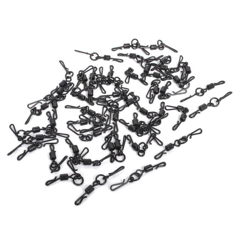 Dr.Fish 50pcs Quick Change Swivels Snaps 1.25''