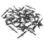 Dr.Fish 50pcs Rolling Barrel Swivels Snaps 1.2''