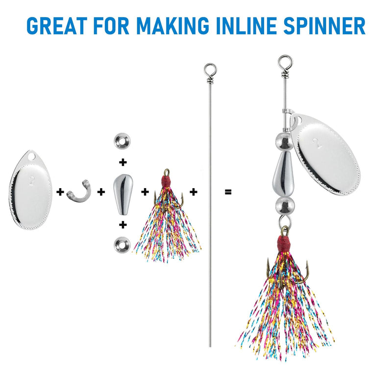 Dr.Fish 10pcs Inline Spinner Body