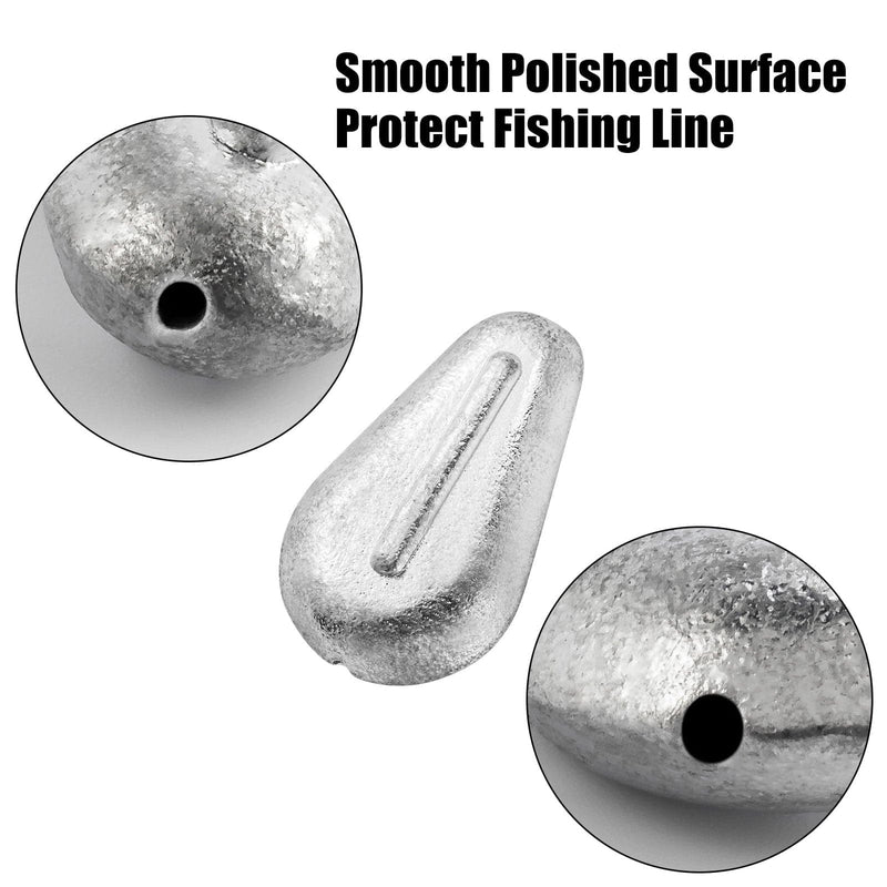 Dr.Fish 5pcs No-Roll Sinkers 1 to 5oz